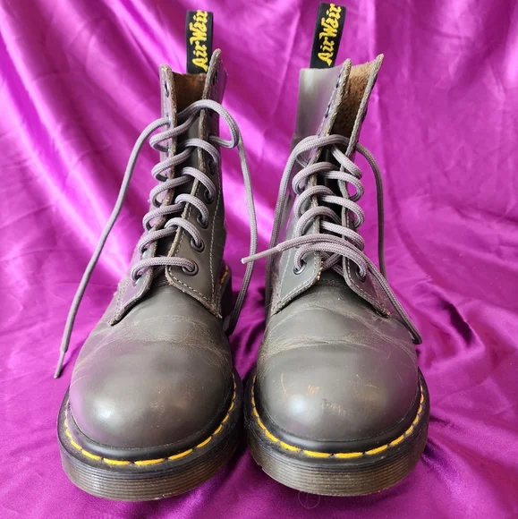 Martens Shoes Dr Doc Martens Boots Pascal Womens Grey